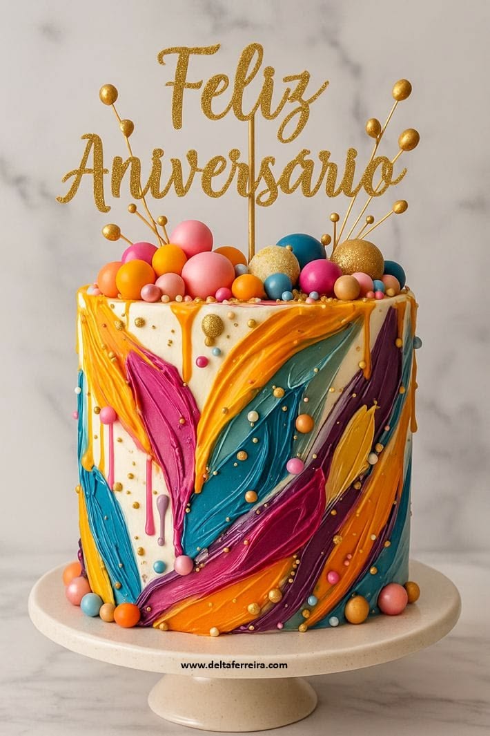 Torta Festa Colorida